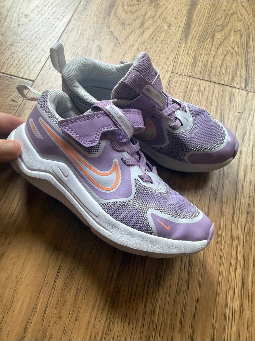 Nike Kids Lavender and Peach Athletic Sneakers
